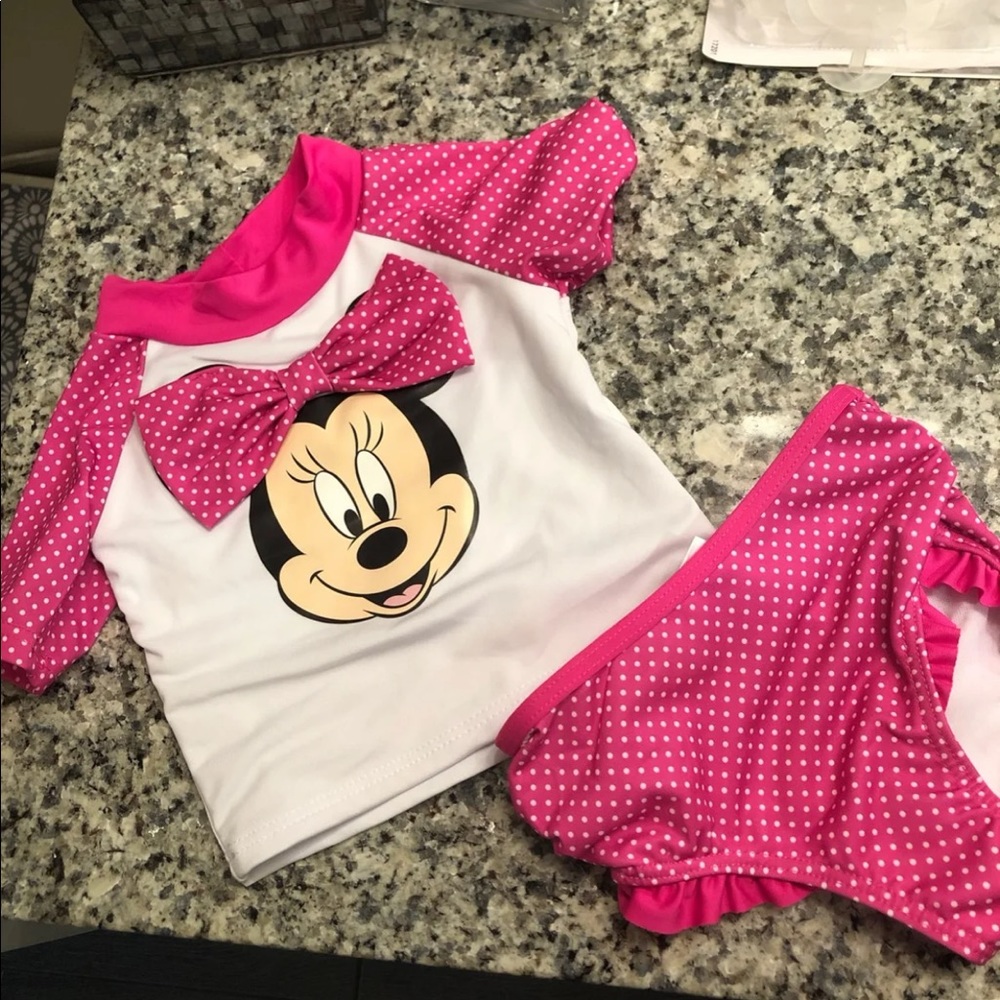 Minnie two piece toddler bathing suit